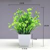 Venda quente transfronteiriça Simulação de planta Planta falsa Planta verde Decoração interna e externa Simulação de eucalipto em vaso de plástico Planta pequena em vaso