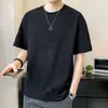 Fabricante Original Camiseta Estéreo de Alta Qualidade Manga Curta Masculina Verão Fina Nova Marca de Moda Gola Redonda Meia-Manga Camiseta Masculina