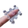 Anillo de bloqueo de talón anillo de bloqueo de pene masculino juego de candados divertidos círculo de ojo de oveja juguetes sexuales púas múltiples cuentas productos para adultos