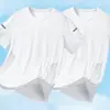 Camiseta Fresca de Manga Corta para Hombre de Seda de Hielo Verano 2026 Nueva Camiseta Casual de Media Manga para Hombre Estilo Montaña al Aire Libre