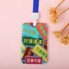 Funda protectora linda para tarjeta de autobús, insignia de tarjeta de comida para estudiantes, permiso de trabajo, certificado de control de acceso para exhibición en el campus, cubierta de tarjeta de fábrica, tarjeta de puerta