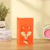 Saco de Papel com Estampa de Animal Desenho Logo Sacola de Papel Kraft para Atacado Sacola de Compras com Adesivo Embalagem Sacola de Presente