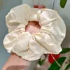 Gomita para el Pelo de Encaje Azul Sabor Crema para Mujeres, Sujetador de Pelo de Alta Gama y Suave, Accesorio para el Pelo con Volantes para Verano