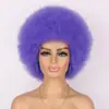 Explosão de cabelo AFRO transfronteiriça Peruca de cabeça Afro Africana Cor de performance Fãs Bola Engraçado Engraçado Vestido