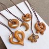 Collar con Colgante de Croissant para Mujer, Accesorio Único de Cadena para Suéter de Nicho, Encanto de Pan de Masa Madre, Accesorio de Primavera y Verano
