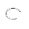 0.8 varilla acero inoxidable doble cabeza bola completa diamante forma de C aretes aro labio 20G diamante versión coreana de aretes finos suministro e-commerce