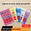 Capa de chuva descartável adulto espessado grande alargado unissex portátil parque de diversões ao ar livre maratona longo poncho
