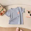 Camisetas Infantis no Atacado com Estampas Divertidas de Morango, Tops Multicor, Novo Estilo de Verão 2026, Gola Redonda, Camisas Respiráveis de Manga Curta para Meninos e Meninas