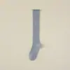 Meias de Renda com Borda Franzida de Novo Estilo para Mulheres, Alta Elasticidade, Confortáveis e Respiráveis, Meias para Panturrilha, Renda Estilo Japonês, Meias de Perna JK de Alta Qualidade