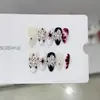 Daiyue Da Uñas Portátiles Hechas a Mano Modelo Nuevo Otoño/Invierno B272 Calcomanías de Uñas con Flores Talladas Pintadas a Mano Puras Cat Eye Elegante