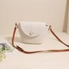 Bolso Cruzado Pequeño Fresco Tejido Nuevo Simple Casual Hombro Bolsa de Algodón Bolsa Casual Cubierta Bolsa de Paja Versátil Bolso de Mujer