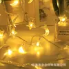 Luzes de Natal LED Solares Cordão de Luz Lua Estrela Decoração Interna Cena Atmosférica Estilo Acampamento ao Ar Livre Tecido