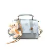 Bolso Cruzado de Moda Elegante 2026, Bolso de Mujer Estilo Universitario Británico Retro, Bolso de Mano Cuadrado Pequeño de Patchwork de Moda