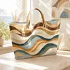 2026 Nuevo Sitio Independiente Transfronterizo Temu Bolso de Mano Impermeable PVC+Lona Portátil de Viaje Bolso de Hombro Bolso Tote