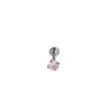 Aço Inoxidável 316L Piercing Labial 1.2mm Haste Zircônia em Forma de Coração Estrela Redonda Quadrada Piercing Labial de Zircônia em Forma de Coração