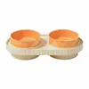 Comederos Dobles para Mascotas, Tazones Antiderrames para Gatos, Tazones para Perros, Tazones Ecológicos para Mascotas, Tazones Profundizados a Prueba de Salpicaduras para Beber y Comer, Suministros para Gatos