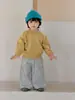 Ropa para Bebé Niño Otoño 2026 Nuevo Estilo Coreano Ropa Infantil Conjunto de Otoño para Niños Cárdigan de Punto y Pantalones a Rayas