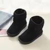 Botas de Algodón Cálido con Forro de Felpa y Lazo Dulce para Niñas 2026 Otoño/Invierno Nuevas Casual Versátiles Botas de Nieve de Princesa