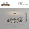 Lustre para Sala de Estar Minimalista Italiano Arte Criativa Anel Lâmpada Atmosférica Preta Vidro de Alto Padrão Feijão Mágico Lâmpada de Hall
