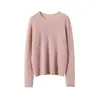 Blusa Térmica 100% Caxemira Amiga da Pele com Textura de Espiga de Trigo, Efeito Emagrecedor, Versátil para Primavera e Outono, Camada Base para o Dia a Dia