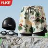 Bañador de hombre de doble capa antivergüenza, nuevo pantalón de playa, gorro de baño de tres piezas de aguas termales, gafas de natación, equipo de natación para hombre