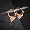 Aliexpress Amazon Estilo Coreano Versátil Estilo Simple Pendientes de Circonita Pendientes para Mujer E5510