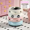 Papelera de Gran Capacidad y Estilosa para Uso Doméstico, Nuevo Modelo 2025, Cubo Sanitario Lindo Estilo Ins con Ruedas para Sala de Estar y Dormitorio