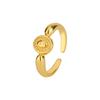 Anillo Ovalado Estilo Coreano Blogger Ins Japonés Moda Artículo Sencillo Diseño de Nicho Personalidad Anillo Geométrico Mayoreo