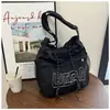 Bolsa de Trabalho Estilo Japonês, Versão Coreana, Bolsa de Ombro Transversal Versátil Casual de Nicho para Estudantes, Bolsa Grande Retro de Grande Capacidade