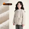 TUTU Elefantito Ropa Infantil Chaqueta de Polar para Niñas 2026 Otoño Nuevo Estilo Coreano Cálido Top de Polar para Niños