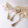 Colgantes de Abalorios de Madera Estilo Europeo Transfronterizos Adornos de Cuerda de Cáñamo con Borlas para Manualidades Decoración Navideña para el Hogar Decoraciones Colgantes Venta al por Mayor en Stock