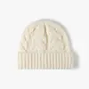 Gorro de punto para hombre y mujer, otoño e invierno, mezcla de lana y acrílico, con borde enrollado, a prueba de viento, cálido y plegable, adecuado para ir al trabajo