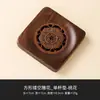 Juego de Posavasos para Té Tallados en Madera de Nogal, Soporte para Ollas, Soporte para Tazas, Accesorios para Juego de Té, Esterilla Aislante Antiescaldado