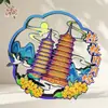 Imán de Nevera Montaña Nariz de Elefante Guilin Pegatina Magnética de Ventana de Madera 3D Souvenir de Viaje de Guangxi En Stock Guilin Hecho a Medida