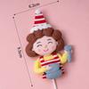 Decoração de Bolo Celebridade da Internet Dia dos Namorados Menina Menino Pequeno Pai Marca de Açúcar Massa de Modelar Enfeite de Encaixe de Aniversário Fondant Relevo