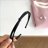 Diadema Nudosa de Color Puro Fina Estilo Coreano Diadema Simple Elegante de Cuero PU Accesorios Versátiles para el Cabello de Mujer Diadema para Salir