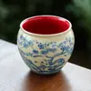 Tres Amigos del Invierno: Cuenco de Cerámica Jianshui para Lavar el Té, Accesorios de Juego de Té Negro Estilo Palacio Chino, Cuenco Individual de Escritorio para Lavar el Agua del Té