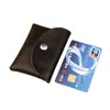 Bolsa para monedas de piel genuina, tarjetero de piel genuina, tarjetero para mujer, bolsa de cuero suave para llaves, monedero, billetera corta mini, bolsa de almacenamiento