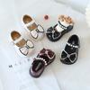 Zapatos de bebé de un año, zapatos de princesa de cuero para niña, zapatos de una sola capa para primavera y otoño, zapatos antideslizantes de suela suave para niña