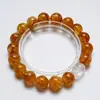Paseo por las Flores y los LagosPulsera Hecha a Mano de Flor de Resina Amarilla de Cristal Natural para Mujer, Nuevo Estilo Versátil, Pulsera con Efecto Iluminador al por Mayor