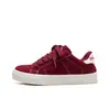 Zapatillas Rojas Vintage para Mujer 2024 Primavera Nueva Llegada Nicho Suela Gruesa Zapatos Casuales para Pareja Lona Versátil para Hombre