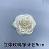 Bai Xi Bordado por Computadora Versátil Organza Corsage 3D Adorno para la Cabeza Parche de Tela para Vestido de Novia Decoración Pequeños Accesorios de Flor Flor de Seda