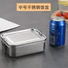 Caja de Almuerzo Sellada de Acero Inoxidable Personalizada Set Conservador Caja de Almacenamiento de Alimentos para Refrigerador Caja de Almuerzo para Niños de Grado Alimenticio