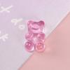 Oso Transparente Resina DIY Accesorios de Joyería Material Papelería Accesorios para Funda de Teléfono Móvil Adorno para Cabeza Colgante de Collar