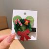Acessórios de cabelo de Natal para crianças Gravata borboleta Alce Idoso Bonito Bico de pato Clipe Frutas Areia movediça Menina Franja Clipe Headwear