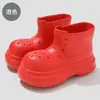 Botas de lluvia Eva para primavera y otoño, verano, nuevas botas de lluvia bajas para mujer, informales, sencillas, para días lluviosos, para el trabajo, antideslizantes, resistentes al desgaste, impermeables, cómodas.