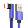 Cabo de Dados Typec 66W Adequado para Huawei Mate40 Carregamento Rápido Vivo Xiaomi Jogo Cotovelo Cabo de Carregamento Super Rápido