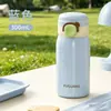 Garrafa Térmica Fuguang para Meninas Alta Aparência Aço Inoxidável 316L Portátil Tampa Flip-Top Copo para Beber Diretamente Pequeno e Portátil Copo de Viagem