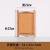 Bandeja para productos de salón de belleza, bandeja de madera, bandeja de frutas de bambú, bandeja de té de bambú, bandeja rectangular para mezclar aceites esenciales