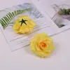 Cabeça de Flor Rosa com Diamante Vintage Flor Artificial Decoração de Casa Sala de Estar Flor de Seda Mesa de Café Tampo de Mesa Arranjo de Decoração
